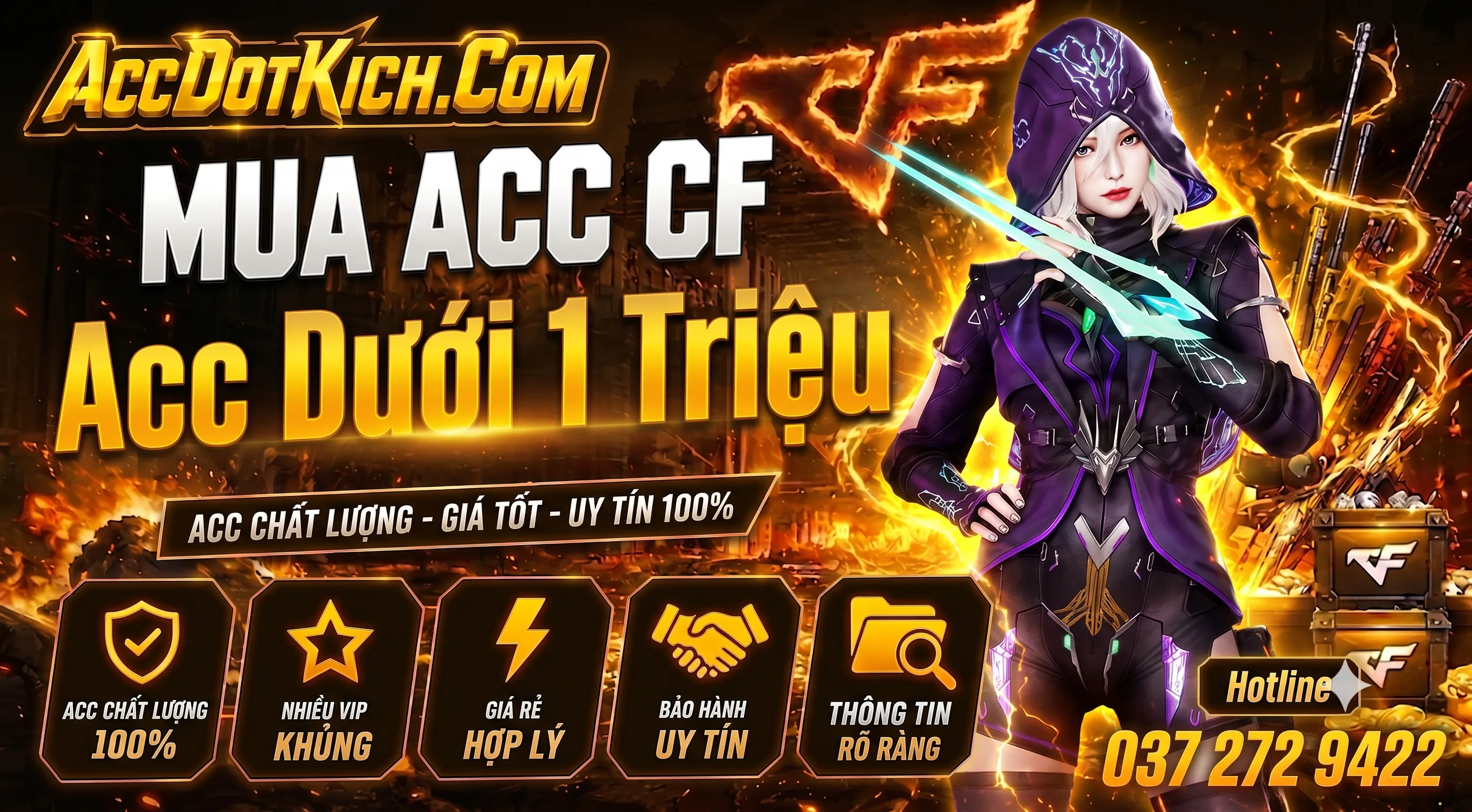 ACC DƯỚI 1 TRIỆU